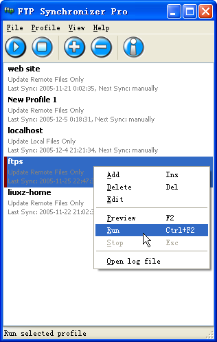 High performance FTP synchronization product